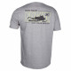 Klim Run Your Engine Short Sleeve T Gray - Hi-Vis