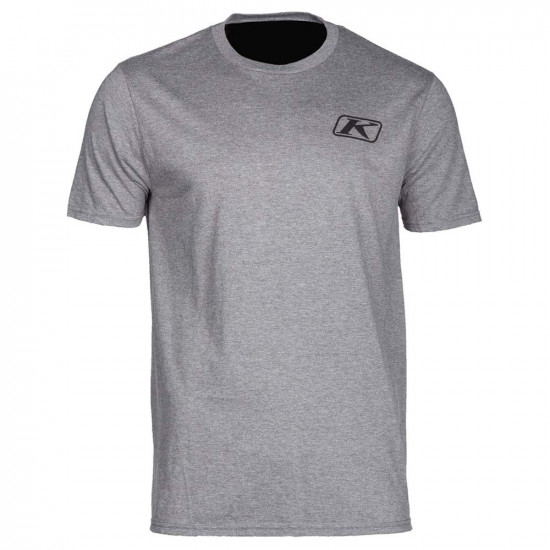 Klim Run Your Engine Short Sleeve T Gray - Hi-Vis Casual Wear - SKU 3777-000-160-601