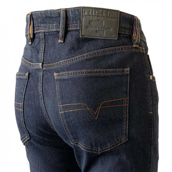 Richa Carter Jean Dark Blue Short Motorcycle Jeans - SKU 082/CARTES/DB/30