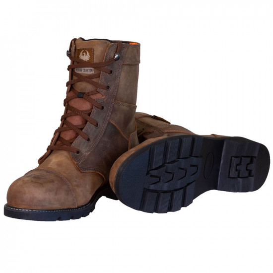 Merlin Bandit D3O Leather WP Boots Brown