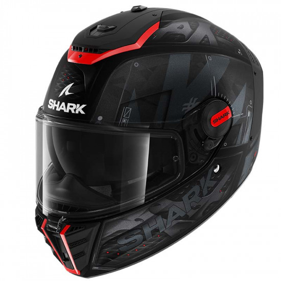 Shark Spartan RS Stingrey Matt Black Grey Red