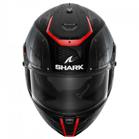 Shark Spartan RS Stingrey Matt Black Grey Red Full Face Helmets - SKU 200/HE8113E/KAR1