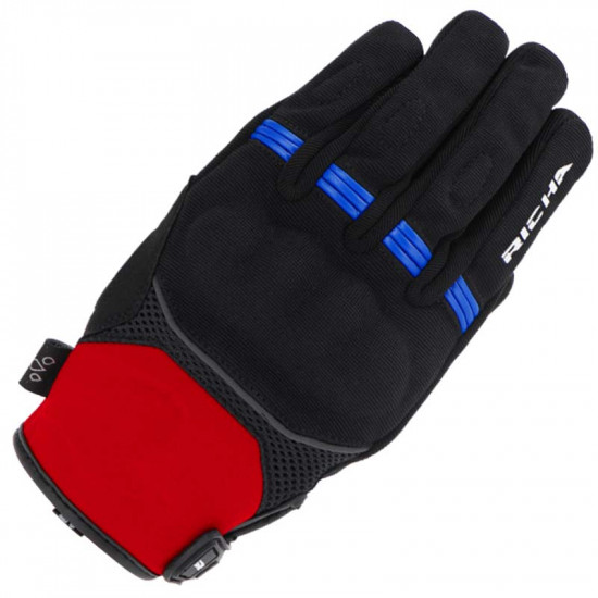 Richa Scope WP Glove Black Red Blue Mens Motorcycle Gloves - SKU 081/5SCOW/BRB/03