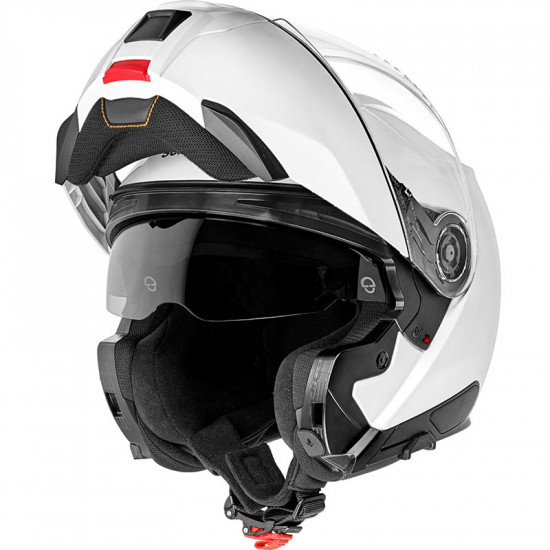 Schuberth C5 Gloss White Flip Front Motorcycle Helmets - SKU 910C5GW53