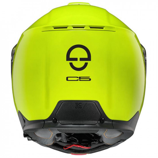 Schuberth Helmet C5 Fluo Yellow Flip Front Motorcycle Helmets - SKU 910C5FY53