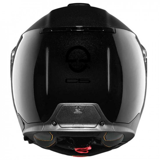 Schuberth Helmet C5 Gloss Black Flip Front Motorcycle Helmets - SKU 910C5GB53