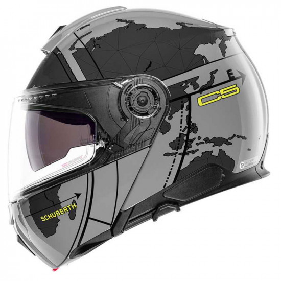 Schuberth Helmets C5 Globe Grey Flip Front Motorcycle Helmets - SKU 910C5GLOG53