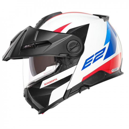 Schuberth Helmets E2 Defender White Flip Front Motorcycle Helmets - SKU 910E2DFW53