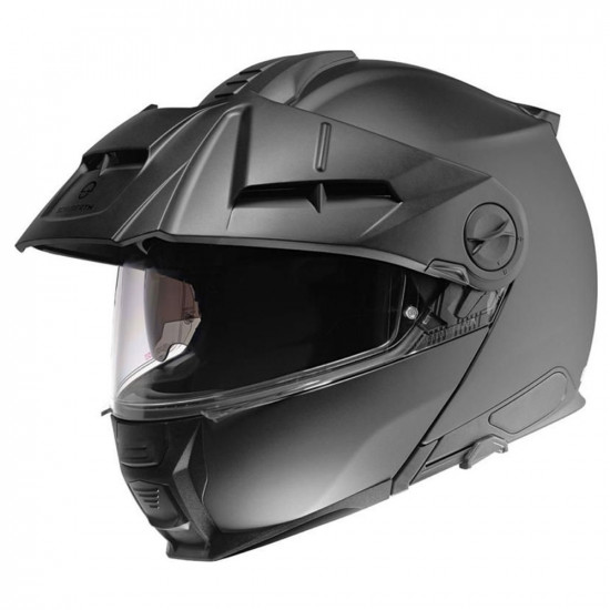 Schuberth Helmets E2 Matt Black Flip Front Motorcycle Helmets - SKU 910E2MB53