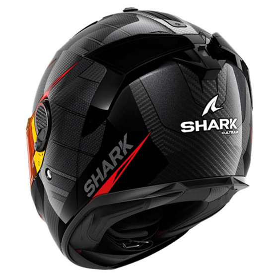 Shark Spartan GT Pro Kultram Carbon Black Red Full Face Helmets - SKU 200/HE1310E/DKR1