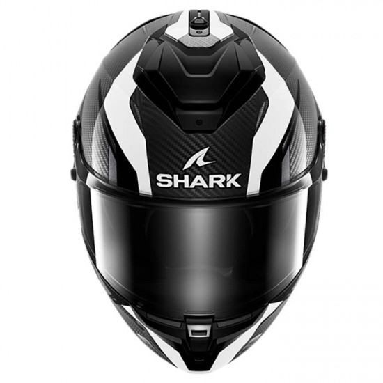 Shark Spartan GT Pro Kultram Carbon Black White Full Face Helmets - SKU 200/HE1310E/DWK1