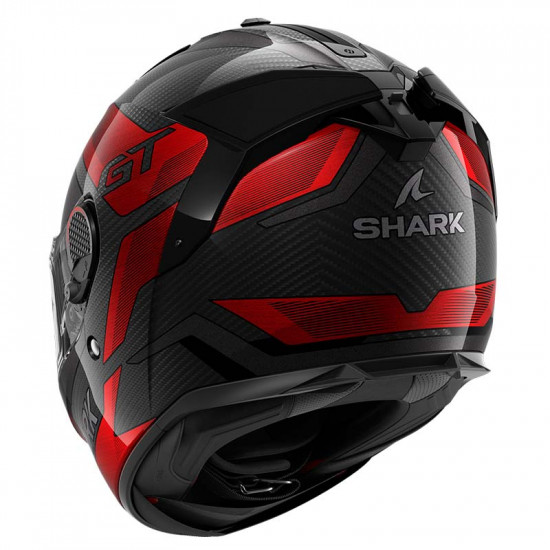 Shark Spartan GT Pro Ritmo Carbon Black Red Full Face Helmets - SKU 200/HE1355E/DRU1