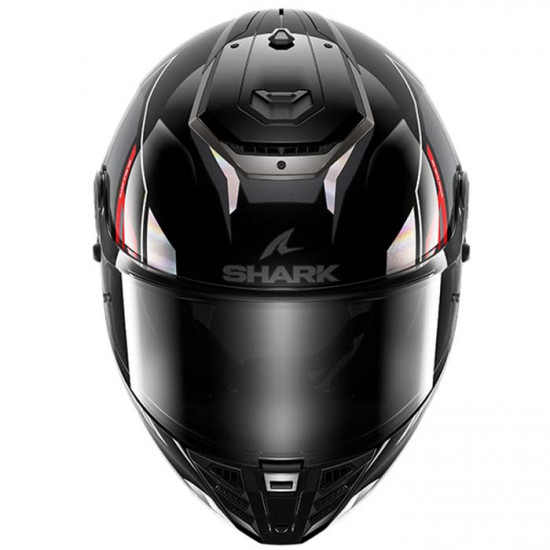 Shark Spartan RS Byrhon Black Chrome Red Full Face Helmets - SKU 200/HE8110E/KIR1