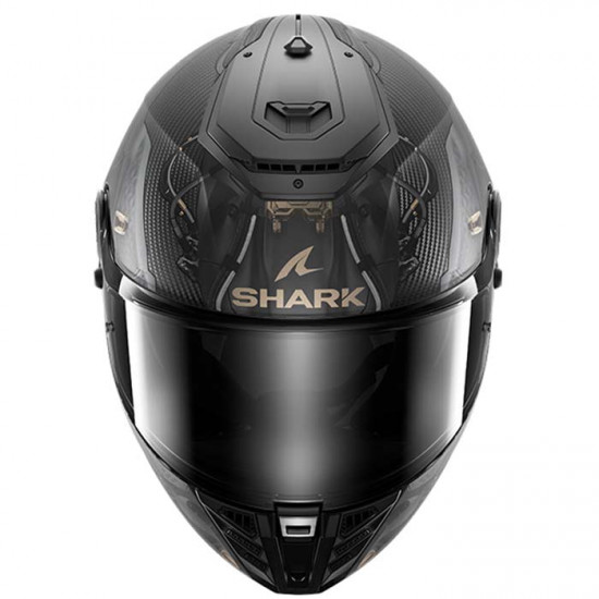 Shark Spartan RS Carbon Xbot Matt Black Anthracite Gold Full Face Helmets - SKU 200/HE8158E/DAC1