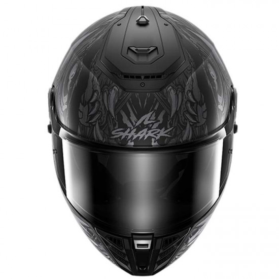 Shark Spartan RS Shaytan Matt Black Anthracite Silver Full Face Helmets - SKU 200/HE8115E/KAA1