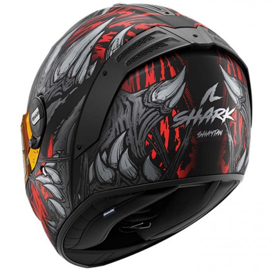 Shark Spartan RS Shaytan Matt Black Red Anthracite Full Face Helmets - SKU 200/HE8115E/KRA1