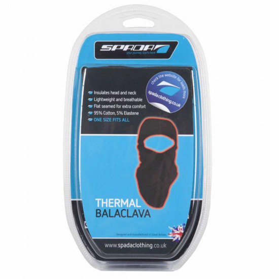 Spada Thermal Black Balaclava Base Layers/Underwear - SKU 0188872