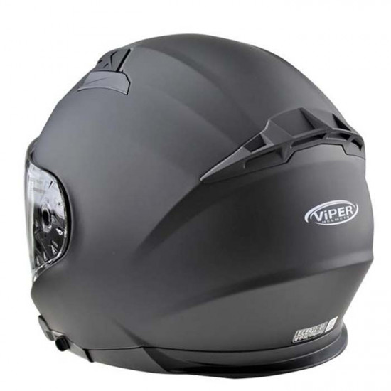 Viper RSV22 Jet Matt Black Open Face Helmets - SKU A279MattBlackXS