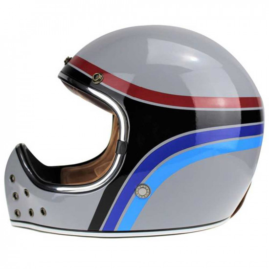 Viper VPR.303 F701 MX Retro Stripe Full Face Helmets - SKU A276RetroStipeXS