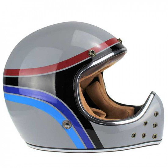 Viper VPR.303 F701 MX Retro Stripe Full Face Helmets - SKU A276RetroStipeXS