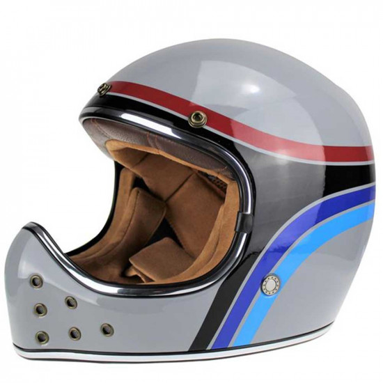 Viper VPR.303 F701 MX Retro Stripe Full Face Helmets - SKU A276RetroStipeXS