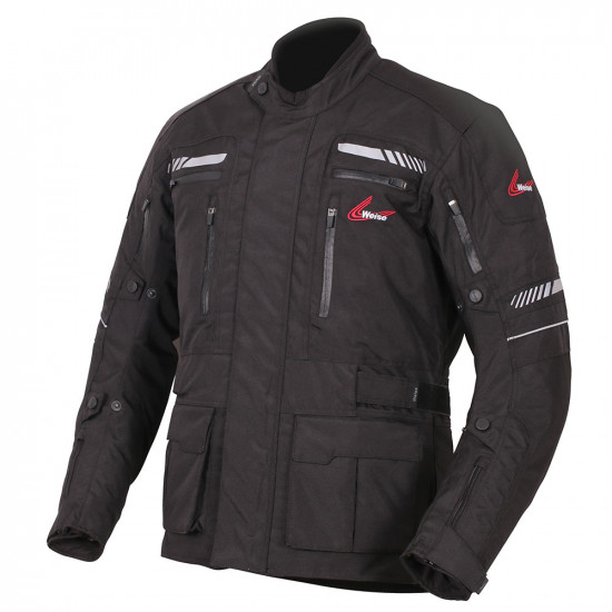 Weise Ottawa Jacket Black Mens Motorcycle Jackets - SKU WJOTT142X