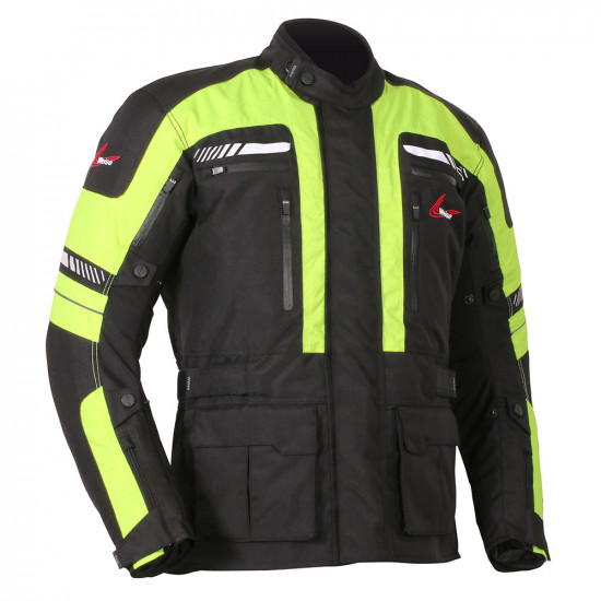 Weise Ottawa Jacket Black/Neon Mens Motorcycle Jackets - SKU WJOTT922X